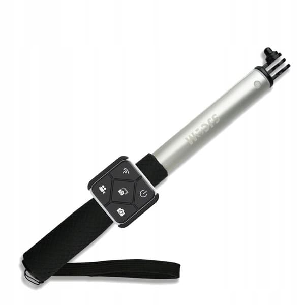 SJCAM Silver Selfie Stick Monopod med Fjärrkontroll 28-90