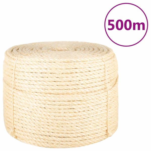 vidaXL-rep, 100 % sisal, 10 mm, 500 m
