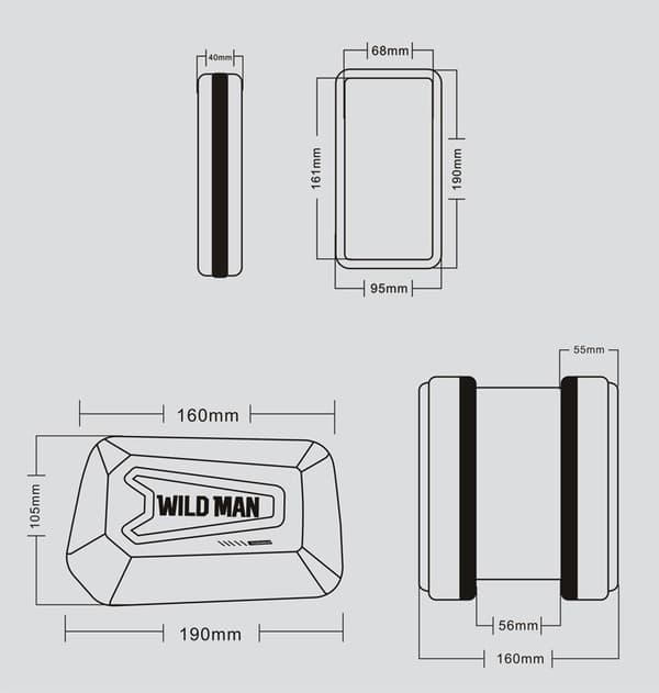 WILDMAN CYKELFÄSTE HARDPOUCH XL SVART