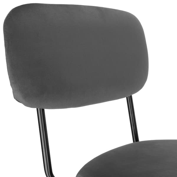 LOUIS svart grafit sammetsstol