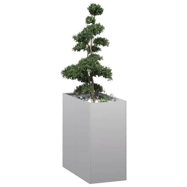vidaXL Blomkruka 40x80x80 cm galvaniserat stål