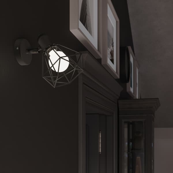 ARTEMIS VÄGGLAMPA 1 E14 SVART SOLLUX SL.1108