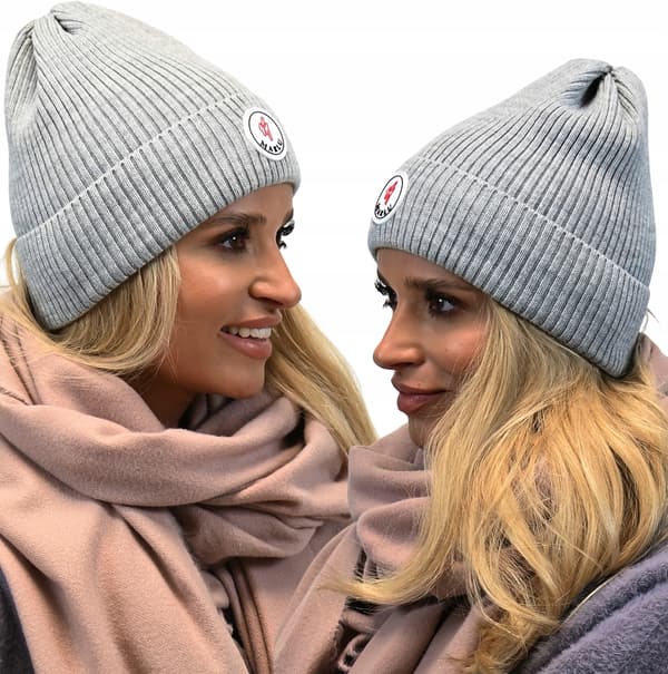 Sporty Komfortabel Damekasket Logo Grå n1