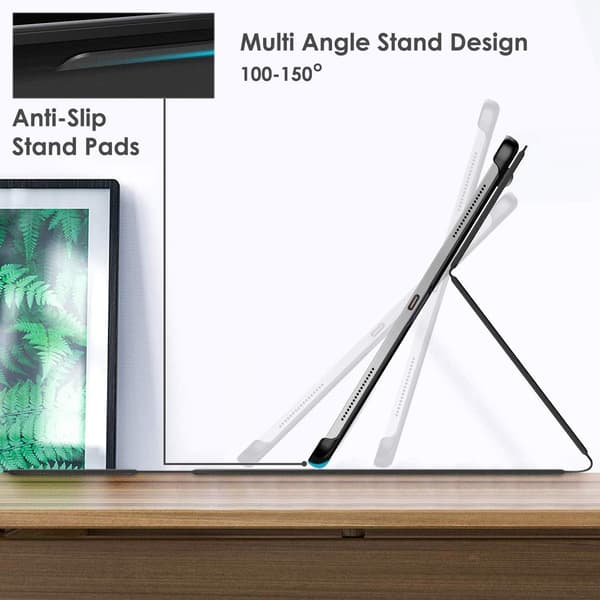 ETUI TIL APPLE IPAD PRO 12.9" 5/4/3. generation 2021/2020/2018 RØD LUKKET