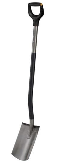 Fiskars Ergonomisk Grå Rak Spade