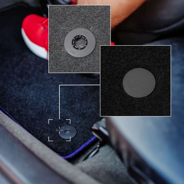 Bilmattor CARLUX-BLUE för Smart ForFour II hatchback (2014-)