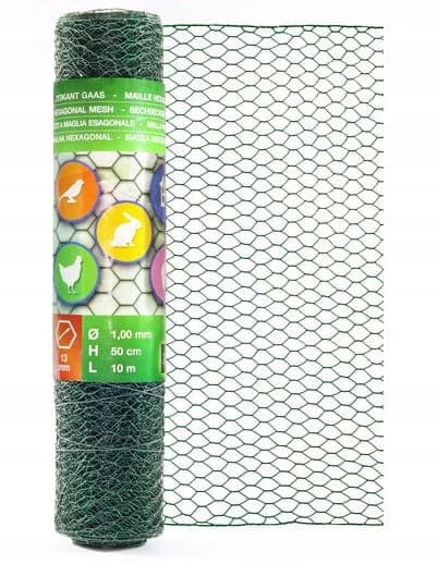 Hekse net hegn grøn 0,5m x 10m 13mm