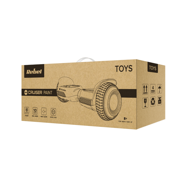 Sähköinen hoverboard 6,5" LED Rebel lapsille ja aikuisille