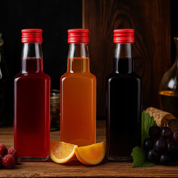 5x 250ml glas whiskyflaskebeholder til whiskylikørgaver