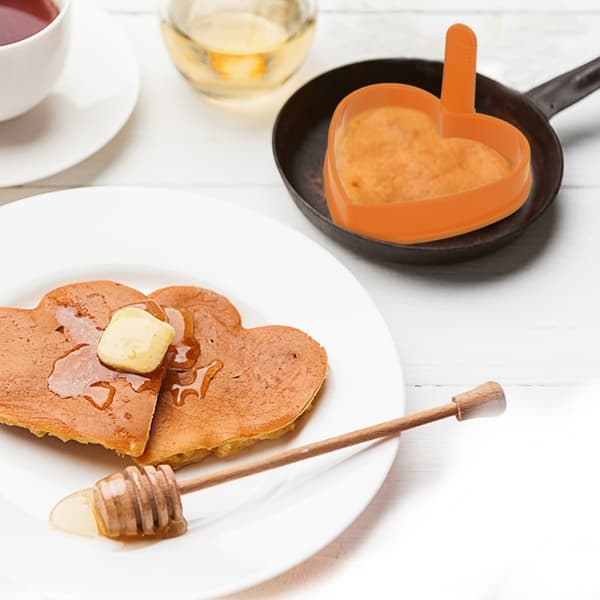 Silikonäggform orange hjärta SILLINIE