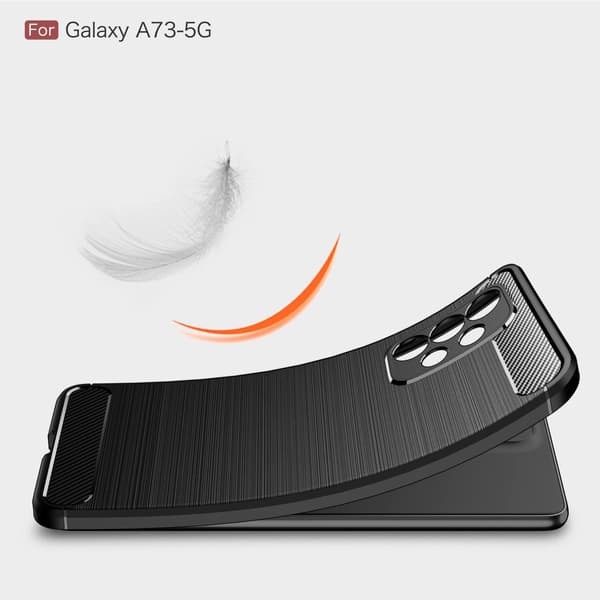 SILIKONEETUIS TIL SAMSUNG GALAXY A73 5G, MARINEBLÅ