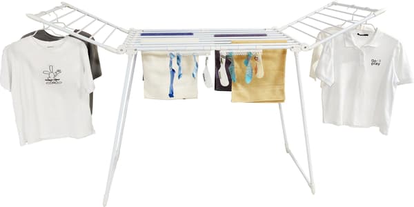 ADAJA teleskopisk tørretumbler, hvid