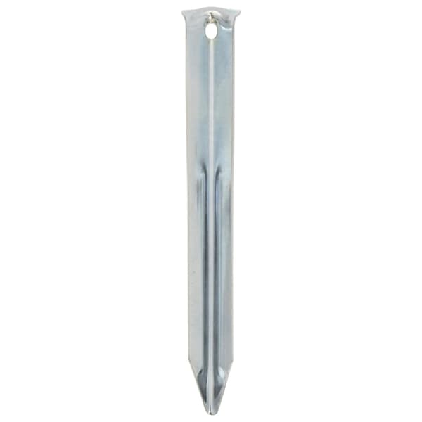 vidaXL Tältpinnar, 24 st, 17 cm, Ø20 mm, galvaniserat stål