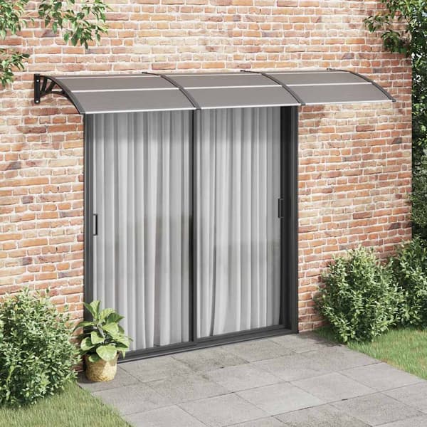 vidaXL Ovikoski musta 300x75 cm polykarbonaatti