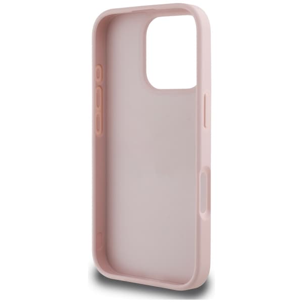 Guess Grained Roses Big 4G logo cover til iPhone 16 Pro Max pink