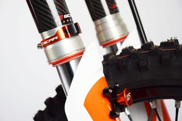 Scar racing støddæmperlås (launch control, TIL start) passer til WP KTM SX 250/450, SXF 250/450 orange