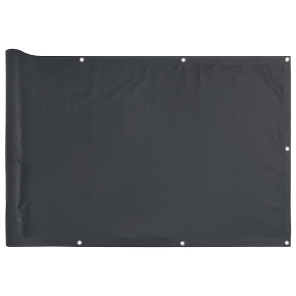 vidaXL balkonmarkise, antracit, 500x75 cm, PVC