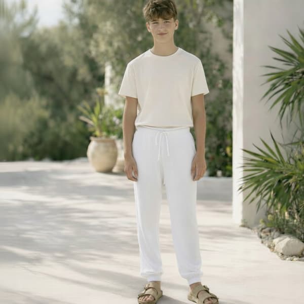 Børne muslinshorts 146 sommerbukser til børn i hvid