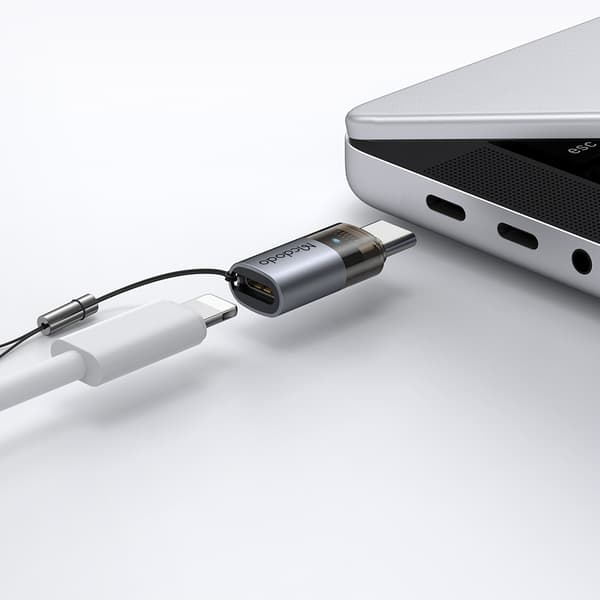 MCDODO USB-C-ADAPTER USB TYP C FÖR LIGHTNING IPHONE 17 PRO LED