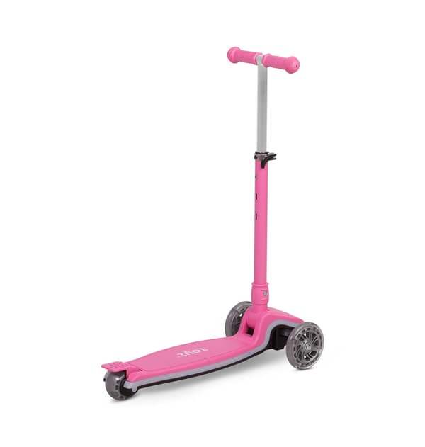 Trehjulet carbon løbehjul pink
