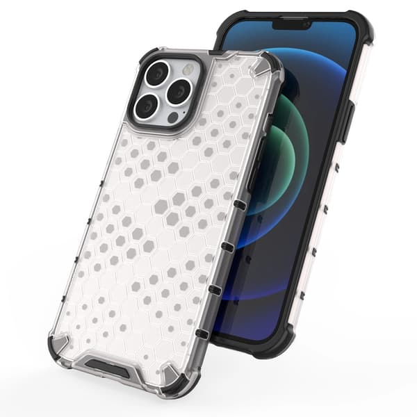 Honeycomb Armored Case med Gelram iPhone 13 Pro Max Röd