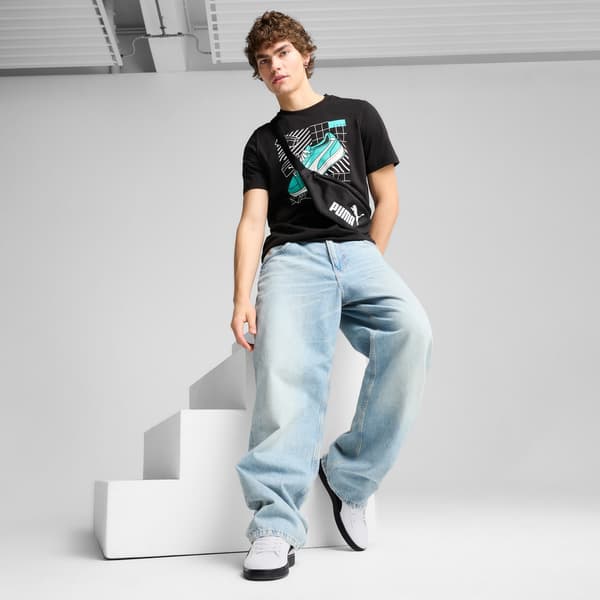 Herre T-shirt Puma GRAPHICS SNEAKER sort 68483001 størrelse XL
