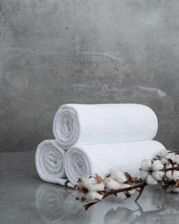 Handduk 70x140 Vit Vit hotell 500g 100% bomull