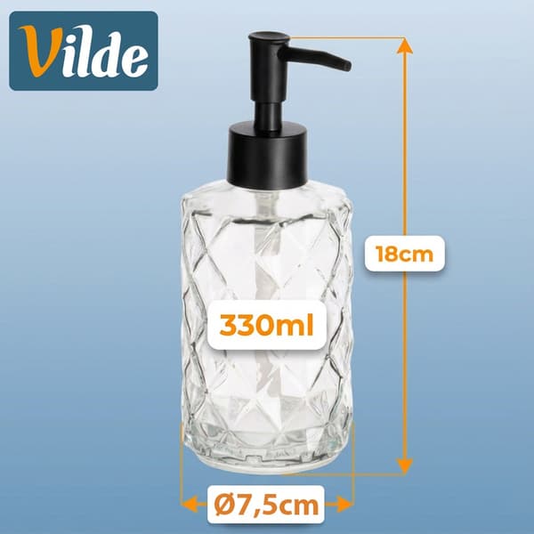 lasinen saippuadispenseri 330 ml