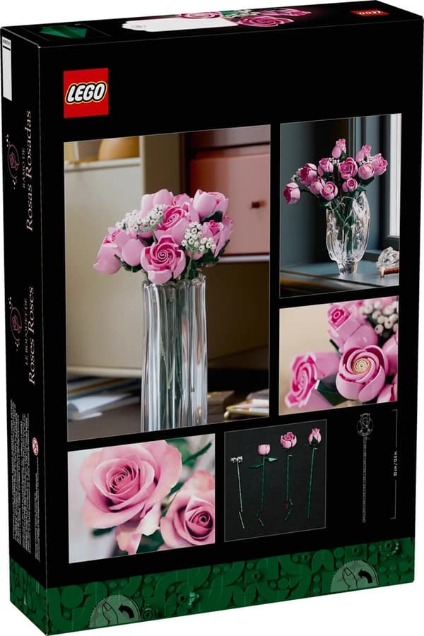 LEGO Botanical 10374 Vaaleanpunainen ruusukimppu