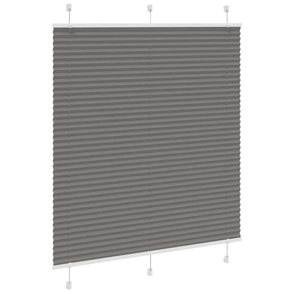 vidaXL Plisserad gardin antracit 115x100 cm tygbredd