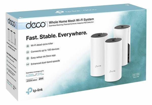 TP\u2011Link Deco M4\u2014 Wi-Fi-system för hemmabruk (3 enheter)