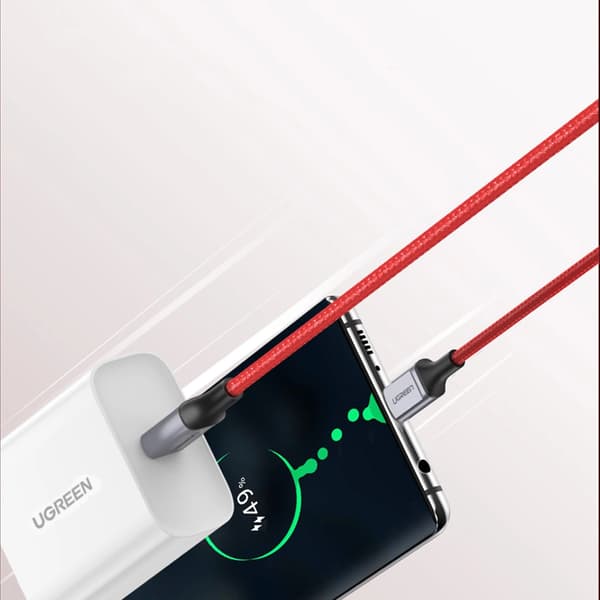 Ugreen US294 USB-C - USB-C 3A 480Mb/s 1m Kabel - Rød
