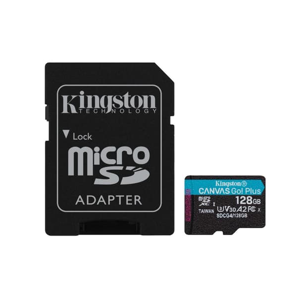 KINGSTON microSDXC Canvas Go Plus 128GB Adapter