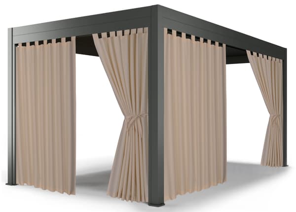 Terrassehavegardiner R 155x270 lysbeige