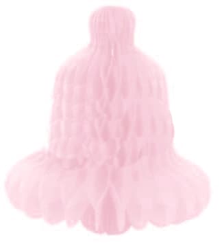 Koristeellinen ruusuke Pinkki kello 17cm