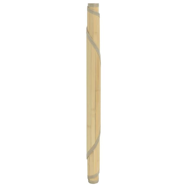 vidaXL Rund matta ljus naturfärgad 60 cm bambu