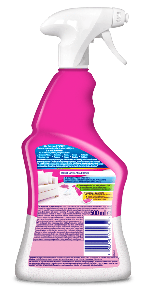 Vanish spray til tæpper og polstret møbel 500 ml