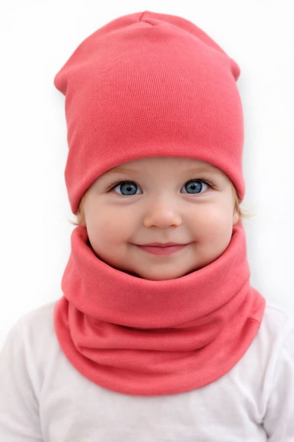 Set MÖSSA + HALSDUK 56-62-68 babyset 34/38 VÅRKORALL
