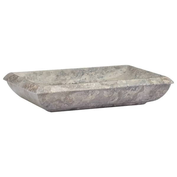 vidaXL Handfat, grått, 50x35x10 cm, marmor
