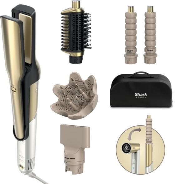 SHARK Glam HD6052SEU Hår Multistyler – Guld