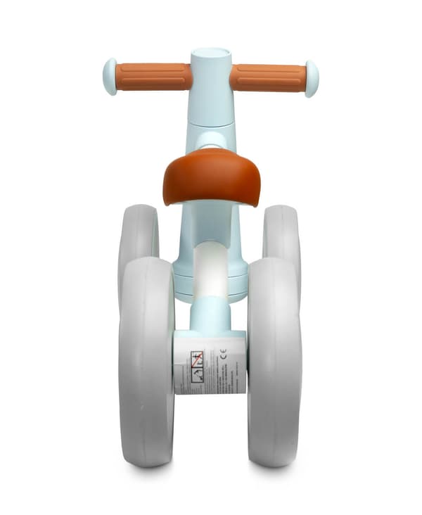 Otto blå løbecykel