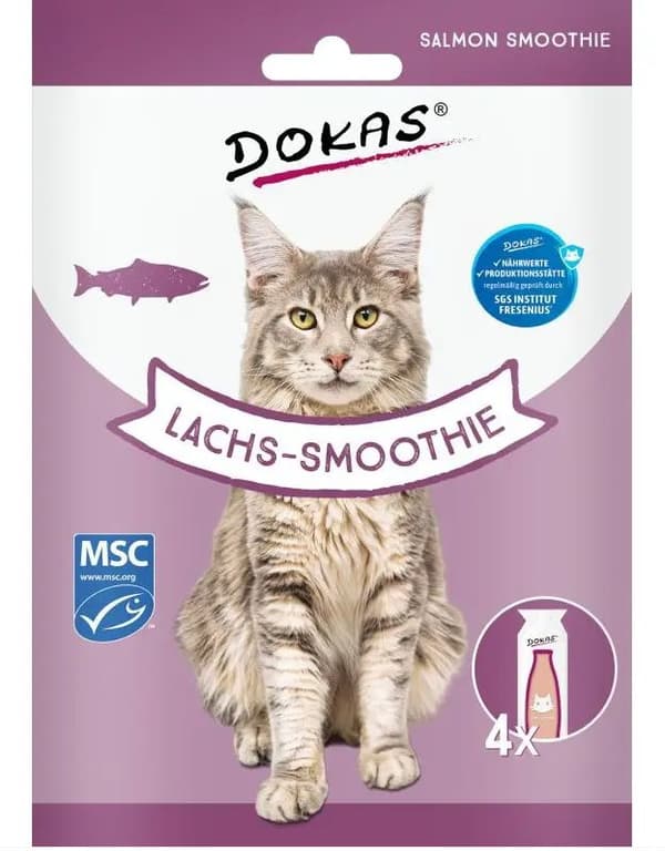 Dokas | Smoothie för katter | 4x30g - Lax 4x30g