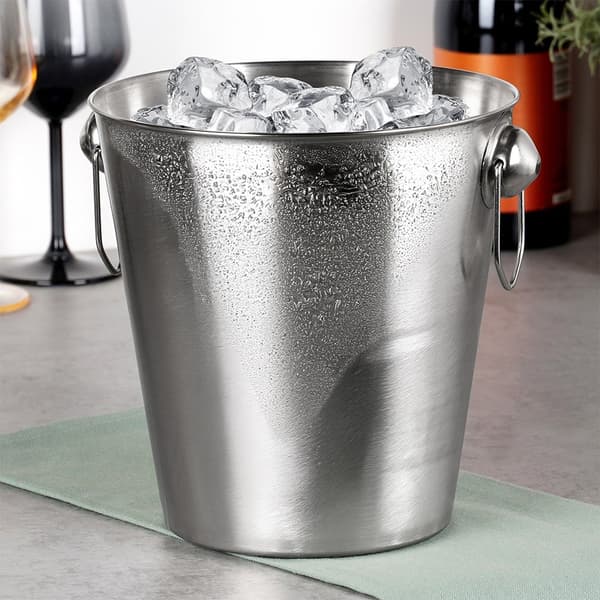 Stålhink för is 4,6 liter