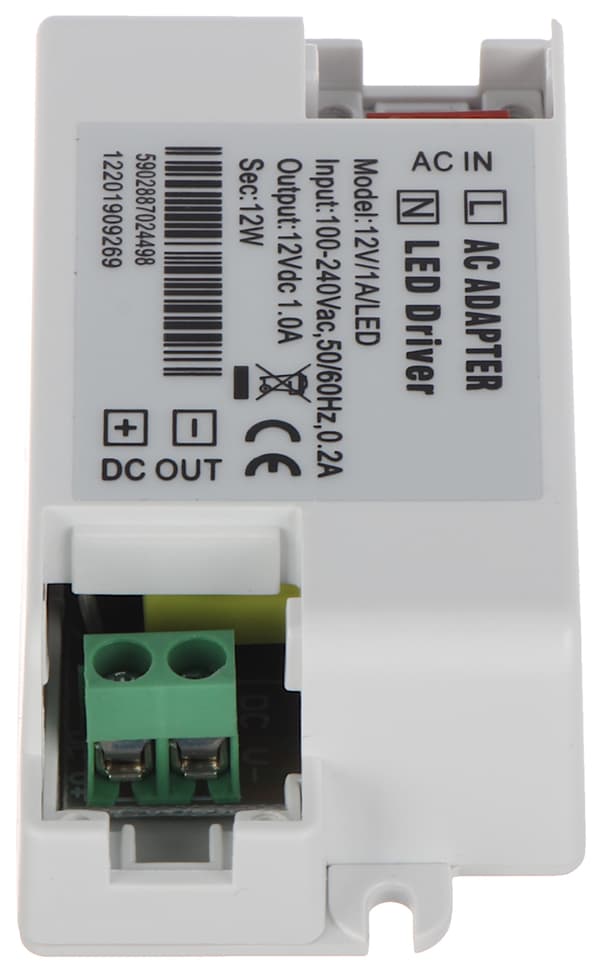 HAKKURIVIRTALÄHDE 12V/1A/LED