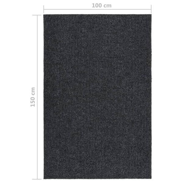 vidaXL Smutsabsorberande matta, 100x150 cm, Antracit