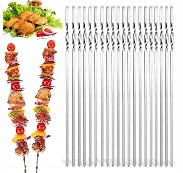 Lihavartaat 32 cm grilli ruostumatonta terästä 20 kpl