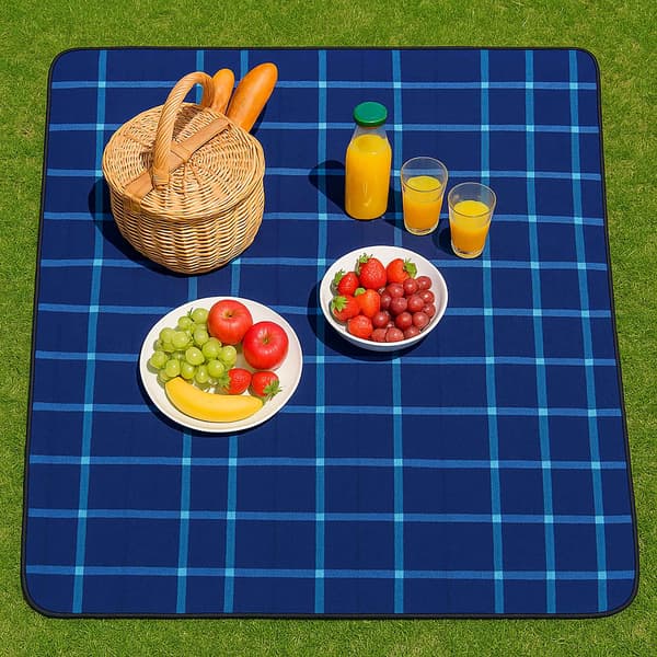 Isoleret, foldbart og vandtæt picnictæppe til stranden, 200x150