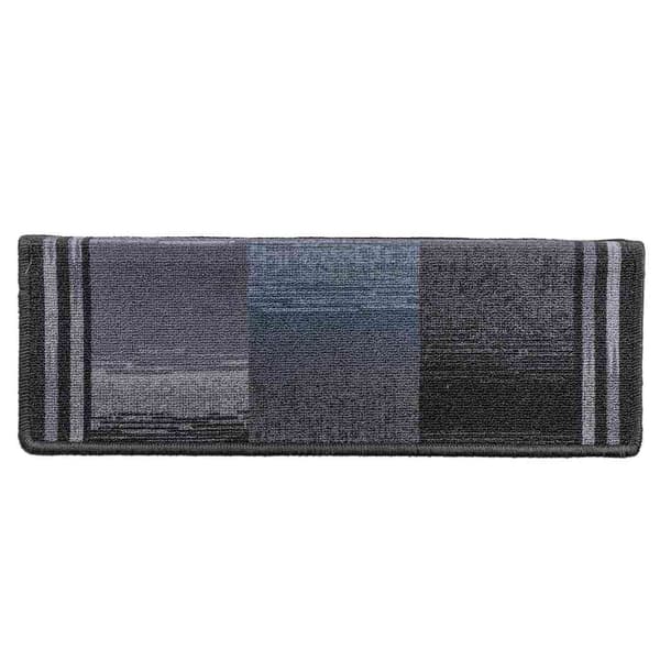 vidaXL selvklæbende trappetrin 5 stk., 65x21x4cm sort og grå