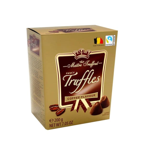 MaitreTruffout belgialainen kahvitryffeli 200 g