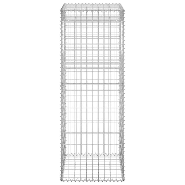 vidaXL Gabionstolper, 2 stk., 50x50x140 cm, jern